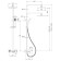 Bath mixer and shower Lemark Contest LM5862CW, with the upper shower, chrome, white