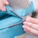 Backpack-Kenguru/hipvis "abstraction", blue/turquoise color