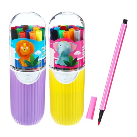 Flomasters 18 flowers in plastic tube ventilated cap jungle