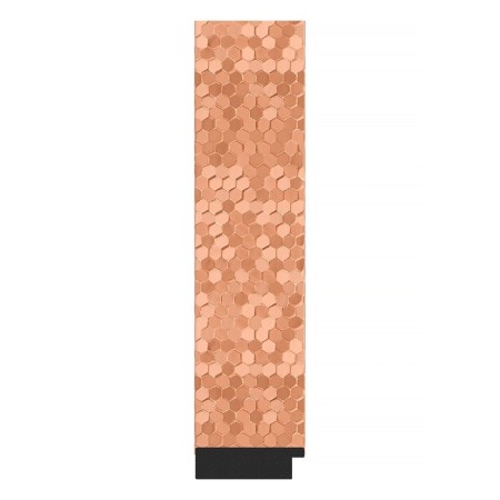 Mirror in the baguette frame, honeycomb copper 70 mm, 57x72 cm-2