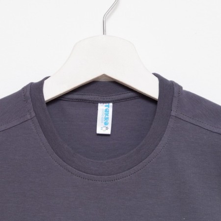 T-shirt for a boy, dark gray color, height 122 cm-3
