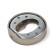 Lockland cylinder overlay, round, satin nickel color, kit.