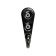 Hook furniture tundra TKO001, one -rod, black, 50 pcs