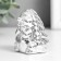 Souvenir Ceramics "Hedgehog" silver 5x4.5x6.7 cm