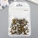 Decor for creativity Glass "Rhubates truncated cone. Gold" d = 1.5-6.5 mm set 1000 pcs