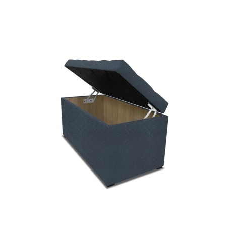 Puff with a lid and weighting, 800 × 400 × 420 mm, Bahama mitch, Denim color-6