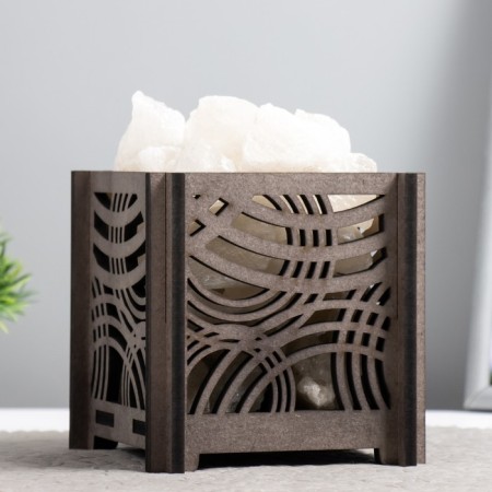 Salt lamp "circles" E14 15W 1.8 kg-2