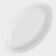 A set of oval plates Luminarc Trianon, D = 22 cm, glass ceramic, 6 pcs, white color