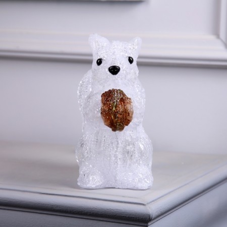 Figure Acryl. "Squirrel" 20 cm, 15LED, 220V, white-2