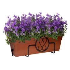 Balcony color stand, 53 × 29 × 22 cm, metal, black