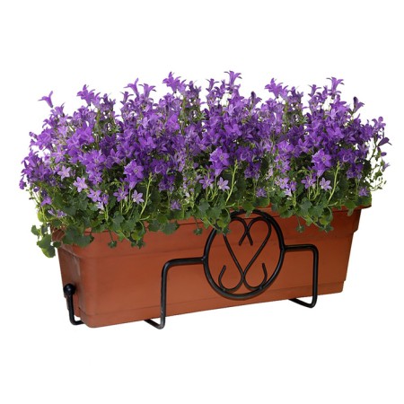 Balcony color stand, 53 × 29 × 22 cm, metal, black