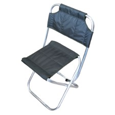 The stool is folding, large, o-shaped, aluminum, d = 22x1.5 mm, 600x500 mm