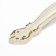Hand-slop RS201, m/o 96 mm, white, with a golden insert