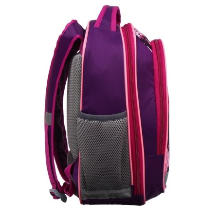 School backpack, 37 x 27 x 16 cm, ergonomic back, calligrata b "Flowers", lilac-20