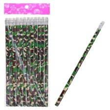 Black pencil with the eraser 