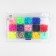 Plastic buttons, D = 12 mm, 150 pcs, in the organizer, colorful color