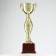 Cup 042C, award figure, gold, plastic stand, 26.2 × 8.7 × 7.5 cm.