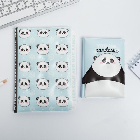 Set of Pandastic Winter!: Passport cover-area and diary-area-1