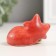 Souvenir Ceramics "Sleeping red fox" 4.4x4.7x6.6 cm