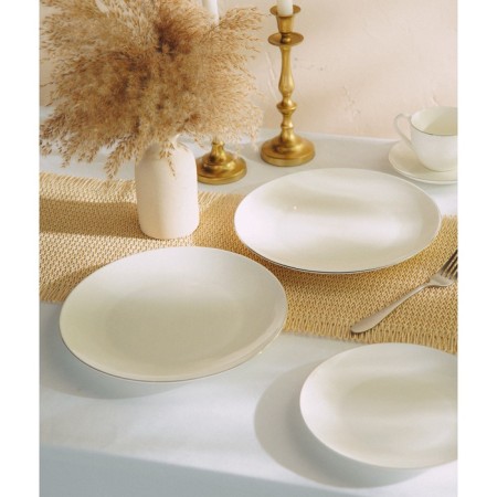 Sl Home “Cascon” plates, d = 27 cm, set 2 pcs, bone porcelain, white-9