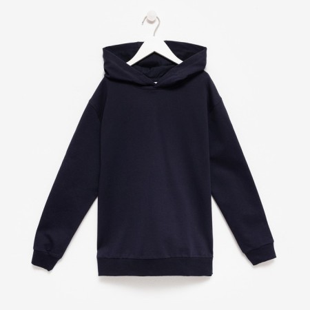 Sweatshirt for a boy, dark blue color, height 140 cm-5