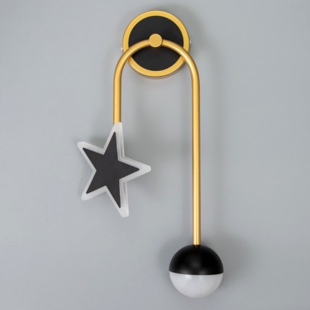 Sconces 2485/2 LED 8W 4000k black and gold 24x46 cm-7
