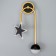 Sconces 2485/2 LED 8W 4000k black and gold 24x46 cm