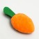 A toy for dogs "carrot" with a squeak, 18 cm, orange