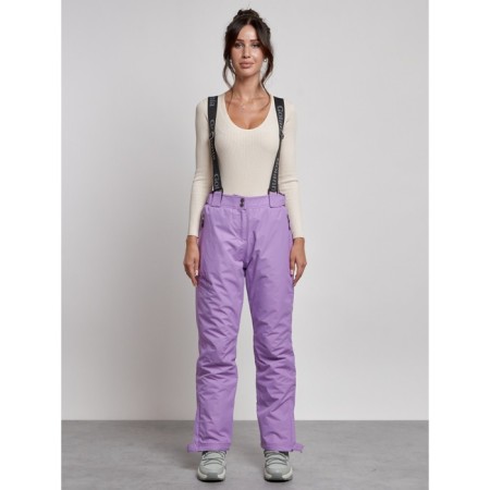 Semi -combinezone ski insulated female winter, size 42, purple color-4