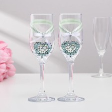 A set of wedding glasses 