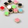 Beads for creativity plastic "Squares, bright gloss" mix set 12 pcs 0.7x0.7 cm