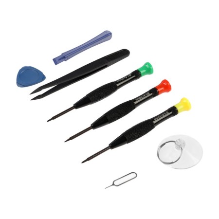 A set for repairing tundra phones, screwdrivers PH00, P0.8, TW0.6 + tools, 8 pcs.