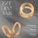 Earrings Metal "Chord" two circles, color gold