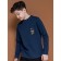Jumper for boys, height 122 cm, dark blue color