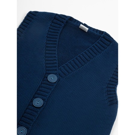 Жилет для девочки Amarobaby Knit Mild, рост 134 см, цвет синий-7