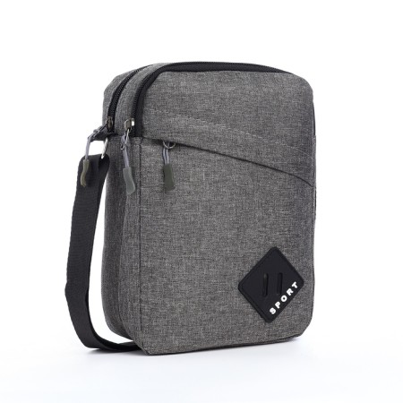 Male bag, gray color-1