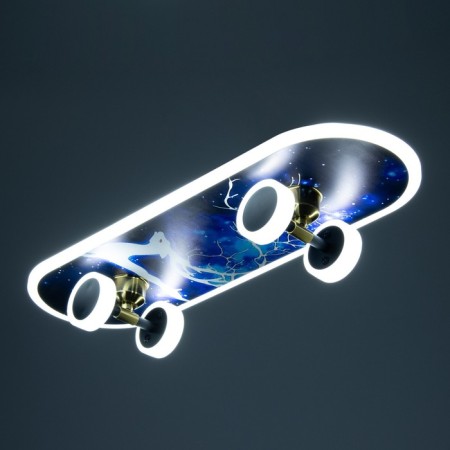 Skateboard chandelier LED 32W 3000-6000K+7 colors backlight 60x20x7 cm Bayerlux-2