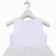Children's dress with beads kaftan p. 32 (110-116 cm), white