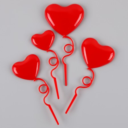 Set for decorating "heart", red color
