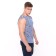 T-shirt men's vest (knitting), blue color, size 48-50