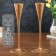 Glass "Narrow glass" Gold matte set 2 pcs 28x10.8x10.8 cm