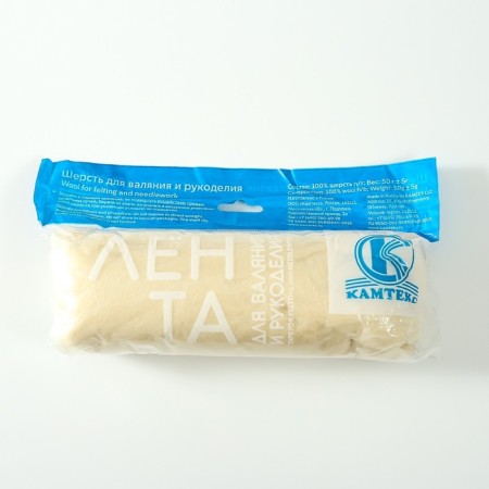 Fasting wool 100% half -toned wool 50 g (001 harsh)-4