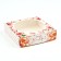 Box for Makarun with low sides "Tulips", 11 x 11 x 3 cm