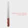 Biscuit knife bilateral konfinetta, with large teeth and even edge, blade 25 cm, blade thickness 0.9 mm