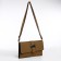 Bag-clate on magnet, long belt, beige color