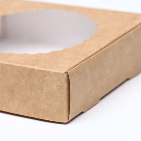 Box the team, craft, with a window, 11.5 x 11.5 x 3 cm-4