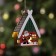 Christmas tree toy "House with Santa", from batteries, glow warm white
