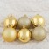 Set of balls plastic D-6 cm, 20 pcs Tomiris Gold