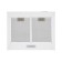 Kitchen hood Homsair Delta 60, 23 m 2, 3 modes, white