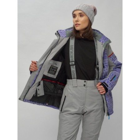 Ski jacket women's, size 52, purple color-8